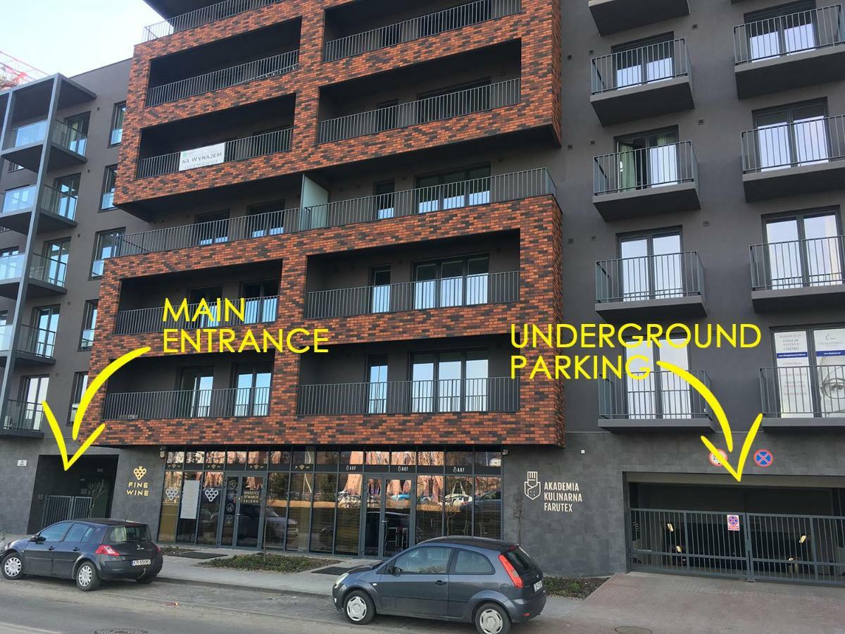 Navyblue Apartment Cracow Free Parking Tv Kraków Exteriör bild